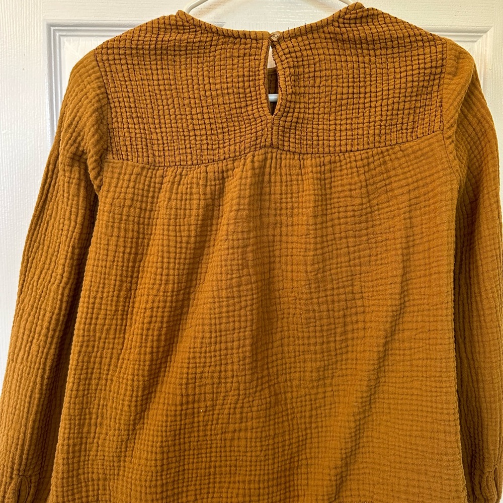 Madewell babydoll textured shirt